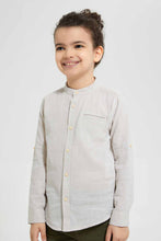 Load image into Gallery viewer, Redtag-Stone-Dobby-Ls-Shirt-Casual-Shirts-Boys-2 to 8 Years
