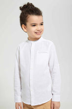 تنزيل الصورة على معرض الصور، Redtag-White--Dobby-Ls-Shirt-Casual-Shirts-Boys-2 to 8 Years
