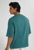 Redtag-Green-Solid-T-Shirt-With-Scoop-Heim-Plain-Men's-