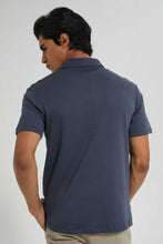 تنزيل الصورة على معرض الصور، Redtag-Grey-Polo-Shirt-With-Cuban-Placket-Polo-Shirts-Men&#39;s-
