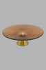 Redtag-Gold-Ribbed-Glass-Platter-With-Gold-Metal-Vase-Platter-Home-Decor-