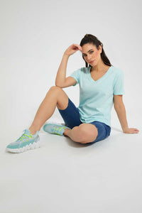 Redtag-Mint-Organic-V-Neck-T-Shirt-Plain-Women's-