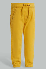 تنزيل الصورة على معرض الصور، Redtag-Mustard-Twill-Jogger-Pants-Jogger-Fit-Infant-Boys-3 to 24 Months
