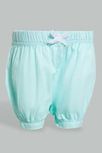 Load image into Gallery viewer, Mint Short With a Bow For Baby Girls
