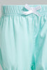 Mint Short With a Bow For Baby Girls