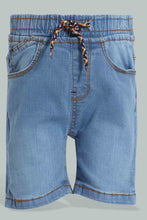 تنزيل الصورة على معرض الصور، Redtag-Light-Wash-Denim-Short-Denim-Shorts-Infant-Boys-3 to 24 Months
