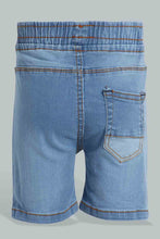 تنزيل الصورة على معرض الصور، Redtag-Light-Wash-Denim-Short-Denim-Shorts-Infant-Boys-3 to 24 Months
