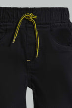 تنزيل الصورة على معرض الصور، Redtag-Black-Wash-Denim-Short-Denim-Shorts-Infant-Boys-3 to 24 Months
