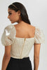 Redtag-Gold-Flocking-Detail-Organza-Blouse-Blouses-Women's-