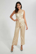 تنزيل الصورة على معرض الصور، Redtag-Beige-One-Shoulder-Twist-Front-Jumpsuit-Jumpsuits-Women&#39;s-
