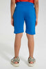 Redtag-Blue-Bugs-Bunny-Elasticacated-Waist-Short-Active-Shorts-Boys-2 to 8 Years