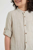 Redtag-Stone-Stripe-Cotton-Oversize-Slub-Shirt-Casual-Shirts-Boys-2 to 8 Years