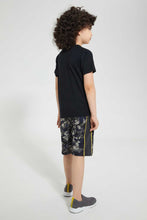 تنزيل الصورة على معرض الصور، Redtag-Black-Batman-T-Shirt-And-Short-Set-Sets-Boys-2 to 8 Years
