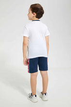 تنزيل الصورة على معرض الصور، Redtag-White-Spiderman-T-Shirt-And-Short-Set-Sets-Boys-2 to 8 Years
