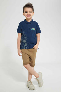 Redtag-Navy-Batman-Polo-Polo-Shirts-Boys-2 to 8 Years