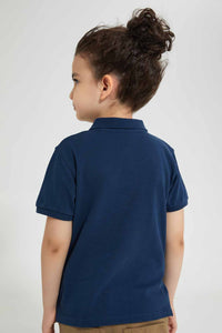 Redtag-Navy-Batman-Polo-Polo-Shirts-Boys-2 to 8 Years