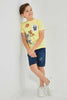 Redtag-Darkwash-Skate-Print-Short-Denim-Shorts-Boys-2 to 8 Years