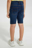 Redtag-Darkwash-Skate-Print-Short-Denim-Shorts-Boys-2 to 8 Years