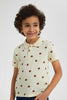 Redtag-Beige-Lion-Printed-Polo-Polo-Shirts-Boys-2 to 8 Years