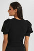 Redtag-Black-Puff-Sleeve-Top-Tops-Women's-