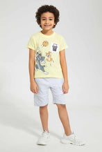 تنزيل الصورة على معرض الصور، Redtag-Yellow-Tom-And-Jerry-Pocket-T-Shirt-Character-T-Shirts-Boys-2 to 8 Years
