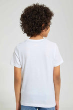 تنزيل الصورة على معرض الصور، Redtag-White-Spiderman-Pocket-T-Shirt-Character-T-Shirts-Boys-2 to 8 Years
