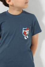 تنزيل الصورة على معرض الصور، Redtag-Navy-Paw-Patrol-Pocket-T-Shirt-Character-T-Shirts-Boys-2 to 8 Years
