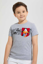 تنزيل الصورة على معرض الصور، Redtag-Grey-Daffy-Pocket-T-Shirt-Character-T-Shirts-Boys-2 to 8 Years
