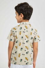 تنزيل الصورة على معرض الصور، Redtag-Beige-Shirt-And-T-Shirt-Set-Casual-Shirts-Boys-2 to 8 Years
