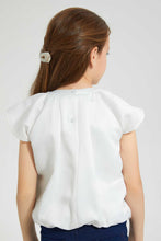 Load image into Gallery viewer, Redtag-Cream-Pleated-Blouse-Blouses-Girls-2 to 8 Years
