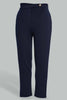 Redtag-Navy-Wide-Leg-Pant-With-Shiny-Button-Culottes-Women's-