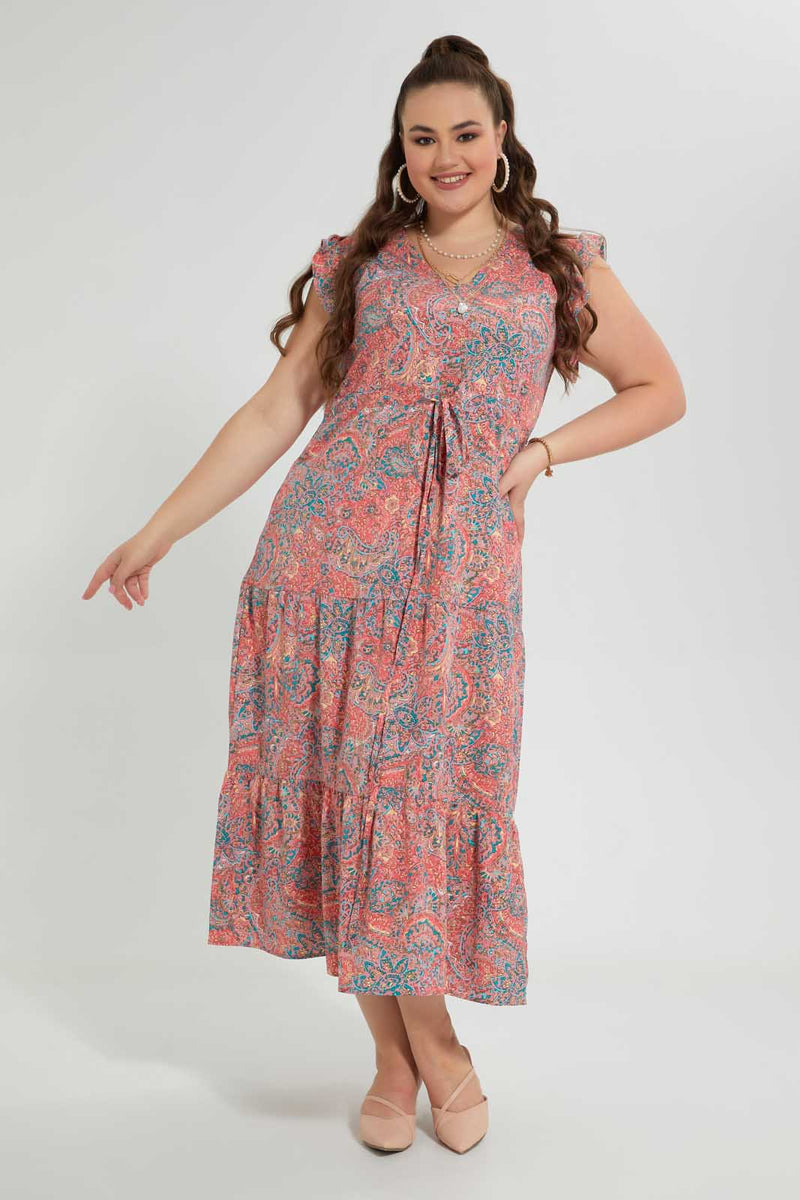 Redtag-Printed-Maxi-Dress-Dresses-Women's-