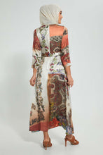 تنزيل الصورة على معرض الصور، Redtag-Printed-Satin-Shirt-Dress-Dresses-Women&#39;s-
