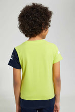 Load image into Gallery viewer, Redtag-Green-Spaceman-T-Shirt-Graphic-T-Shirts-Boys-2 to 8 Years
