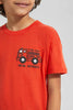 Redtag-Red-Placement-Print-Over-Size-T-Shirt-Graphic-T-Shirts-Boys-2 to 8 Years