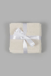 Redtag-Beige-Textured-Cotton-Face-Towel-Set-(4-Piece)-0,-Colour:Beige,-Filter:Home-Bathroom,-HMW-BAC-Face-Towels,-New-In,-New-In-HMW-BAC,-Non-Sale,-S22A,-Section:Homewares-Home-Bathroom-