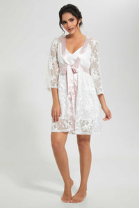 Redtag-Pink-Embroidered-Robe-Robes-Women's-