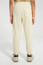 Load image into Gallery viewer, Redtag-Beige-Cut-&amp;-Sew-Track-Pant-Joggers-Boys-2 to 8 Years
