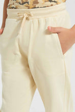 Load image into Gallery viewer, Redtag-Beige-Cut-&amp;-Sew-Track-Pant-Joggers-Boys-2 to 8 Years
