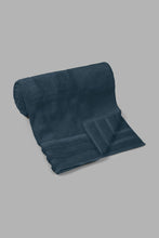 Load image into Gallery viewer, Redtag-Navy-Luxury-Cotton-Beach-Towel-Colour:Navy,-Filter:Home-Bathroom,-HMW-BAC-Beach-Towels,-New-In,-New-In-HMW-BAC,-Non-Sale,-S22A,-Section:Homewares-Home-Bathroom-
