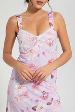 Load image into Gallery viewer, Lilac Floral Chemise
