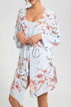 تنزيل الصورة على معرض الصور، Redtag-Grey-Floral-Printed-Robe-And-Chemise-Set-Robes-Women&#39;s-
