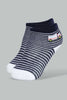 Redtag-Grey-Blue-And-Navy-Car-Print-Ankel-Length-Socks-(4-Pack)-Ankle-Socks-Infant-Boys-3 to 24 Months