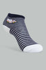 Redtag-Grey-Blue-And-Navy-Car-Print-Ankel-Length-Socks-(4-Pack)-Ankle-Socks-Infant-Boys-3 to 24 Months