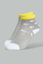 Load image into Gallery viewer, Redtag-White-Full-Length-Socks-(4-Pack)-Ankle-Socks-Infant-Boys-3 to 24 Months
