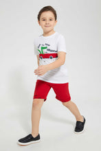 تنزيل الصورة على معرض الصور، Redtag-Red-Tape-Waist-Band-Chino-Short-Chino-Shorts-Boys-2 to 8 Years
