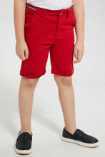 تنزيل الصورة على معرض الصور، Redtag-Red-Tape-Waist-Band-Chino-Short-Chino-Shorts-Boys-2 to 8 Years
