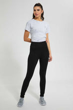 Load image into Gallery viewer, Redtag-Red-Pleated-Pontie-Legging-Leggings-Women&#39;s-
