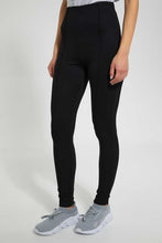 Load image into Gallery viewer, Redtag-Red-Pleated-Pontie-Legging-Leggings-Women&#39;s-
