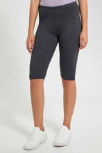 تنزيل الصورة على معرض الصور، Redtag-Charcoal-Knee-Length-Capri-Leggings-Women&#39;s-
